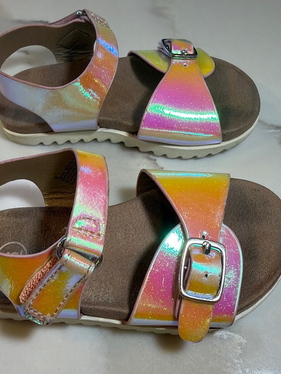 Cat & Jack Other - Cat & Jack Iridescent Pink Pearl Kids Buckle Sandals - Target